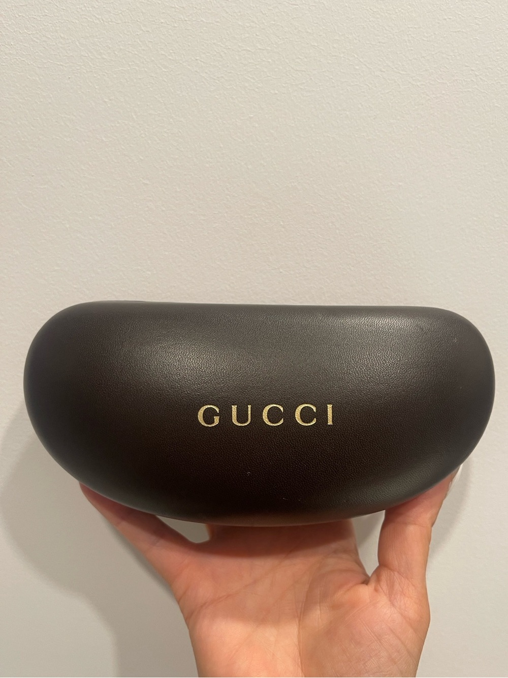 Gucci Dark Brown empty sunglasses case.